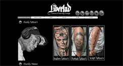 Desktop Screenshot of libertadtattooenpiercinglounge.com