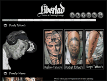 Tablet Screenshot of libertadtattooenpiercinglounge.com